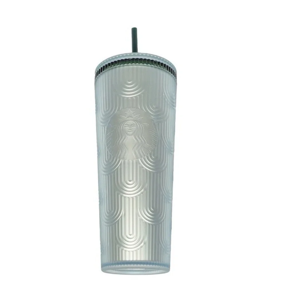 Starbucks Soft Touch Cold Tumbler 24oz Venti 2024 Anniversary Shell Mint Green